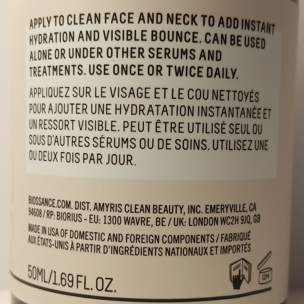 Biossance Squalane + Copper Peptide Rapid Plumping Serum 50 ML | 1.69 OZ - Picture 9 of 12